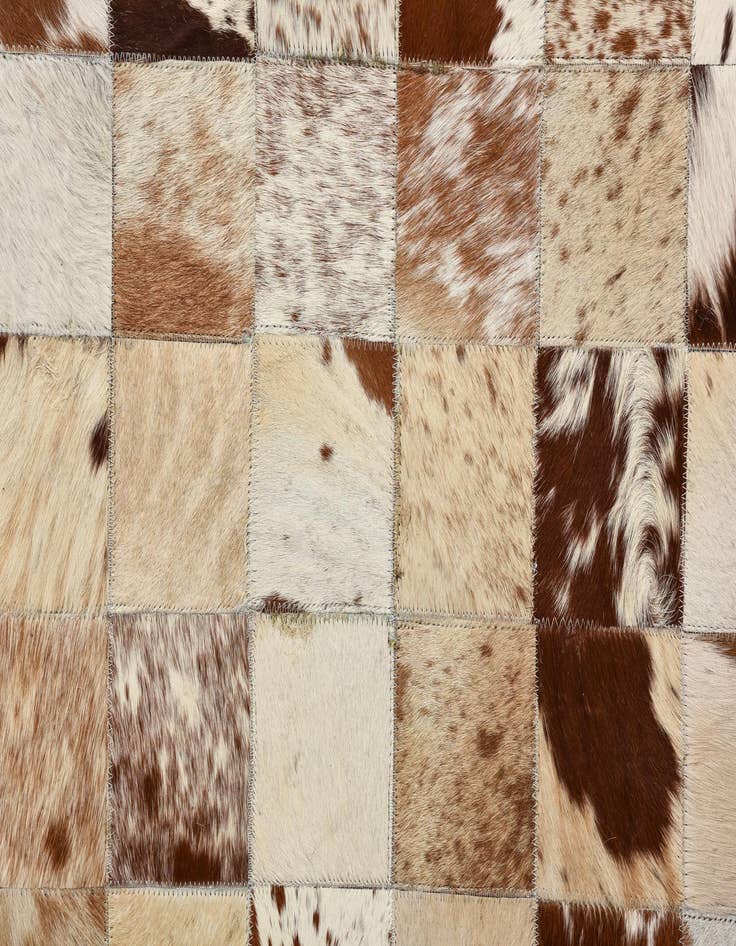 Detail image of  8' x 10' Cowhide Leather Rug