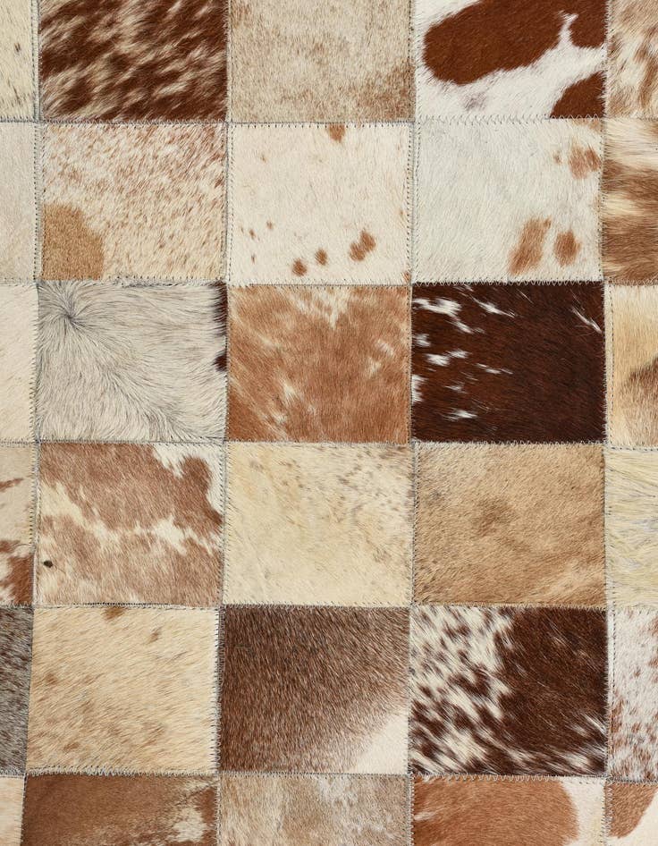 Detail image of  8' x 10' Cowhide Leather Rug