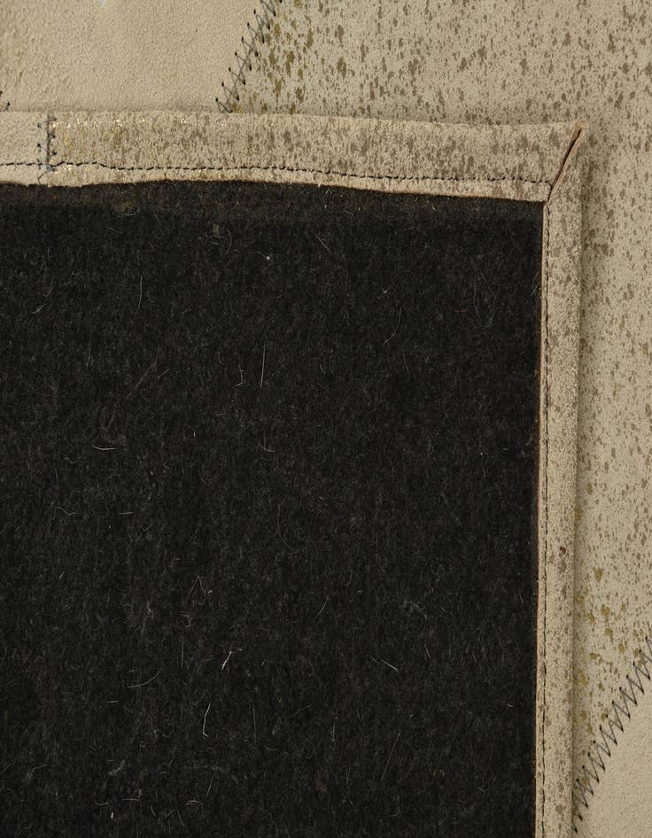 Detail image of  2' 1 x 3' 1 Cowhide Leather Rug