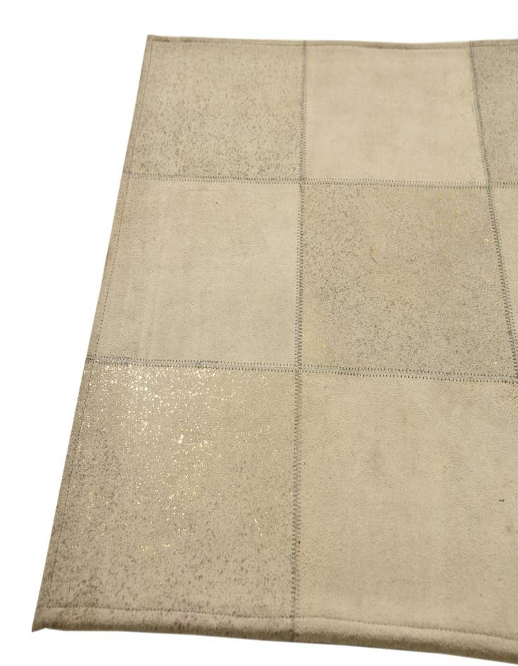 Detail image of  2' 1 x 3' 1 Cowhide Leather Rug