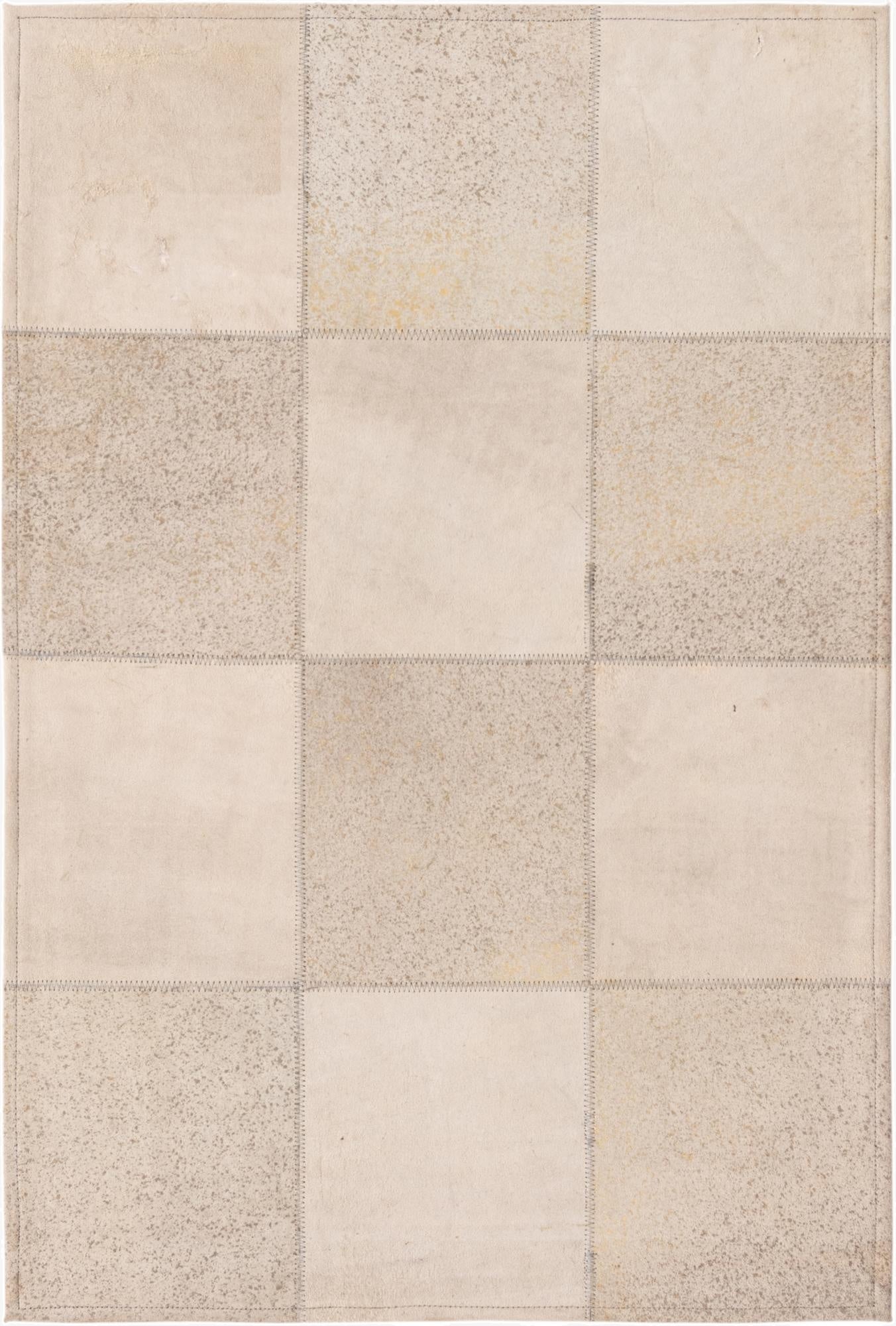  2' 1 x 3' 1 Cowhide Leather Rug