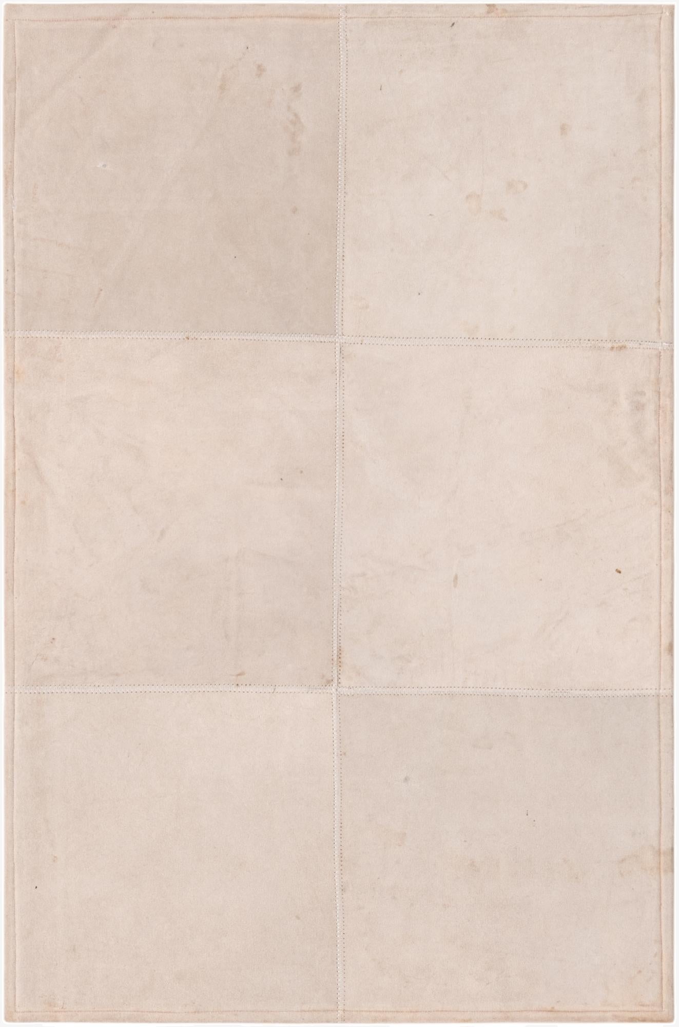  2' x 3' Cowhide Leather Rug