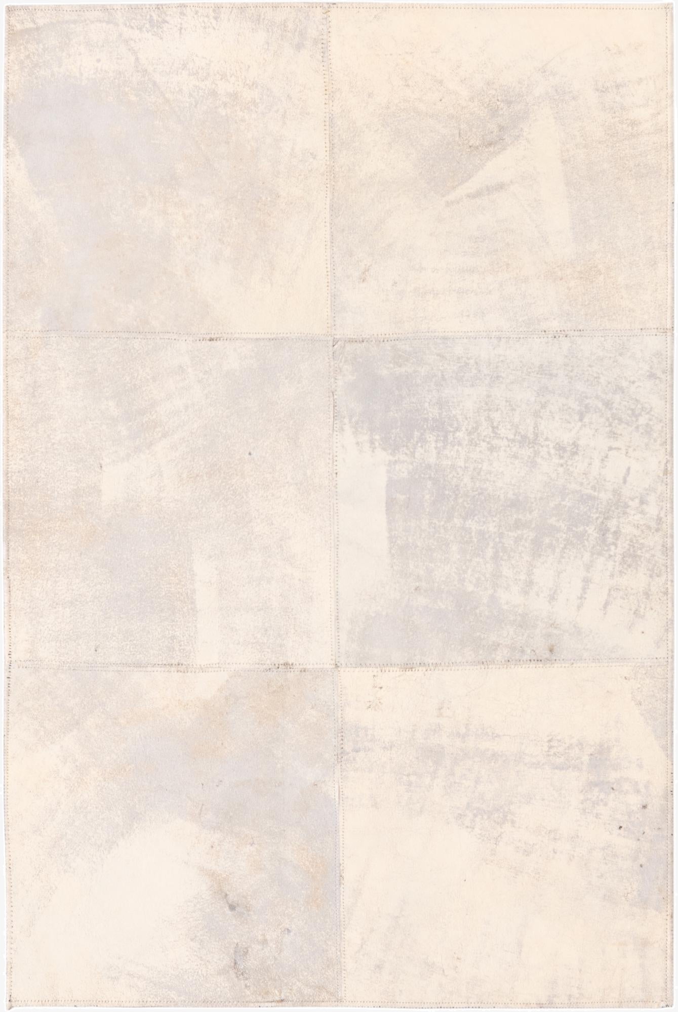  2' x 3' Cowhide Leather Rug