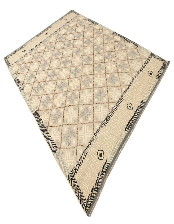 Detail image of  7' 8 x 10' 6  Hand Knotted Darya Wool Rug