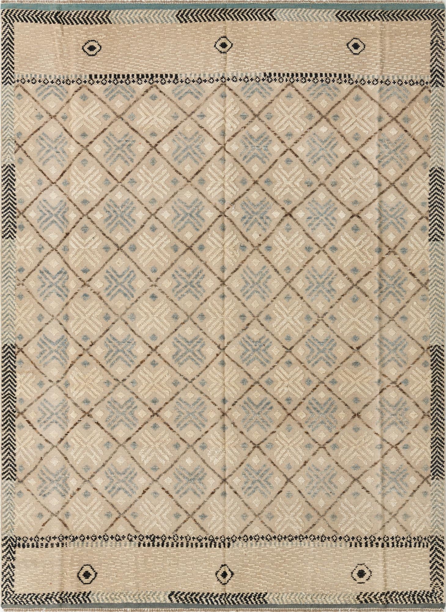  7' 8 x 10' 6  Hand Knotted Darya Wool Rug
