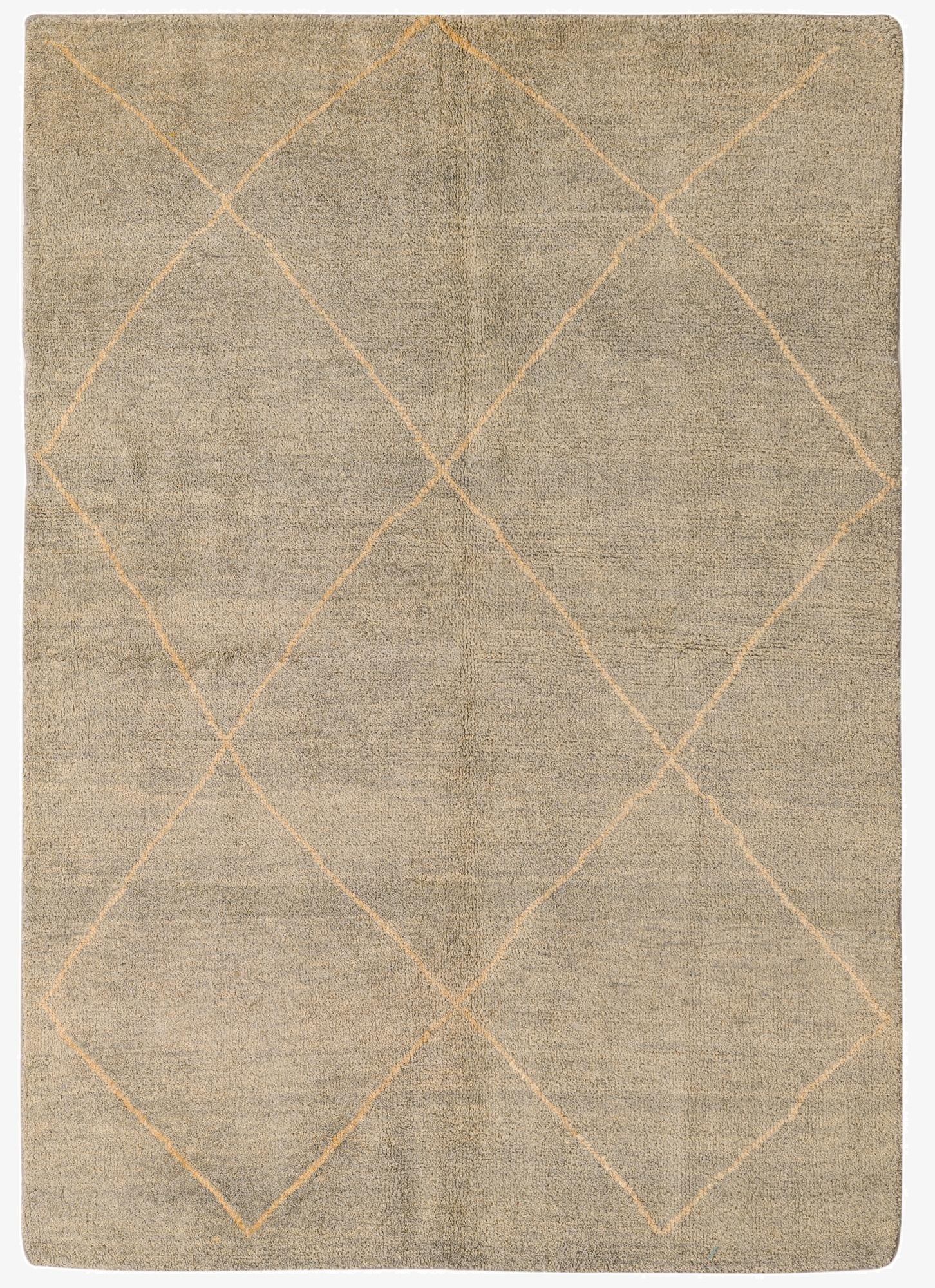  4' 8 x 6' 7  Hand Knotted Darya Wool Rug