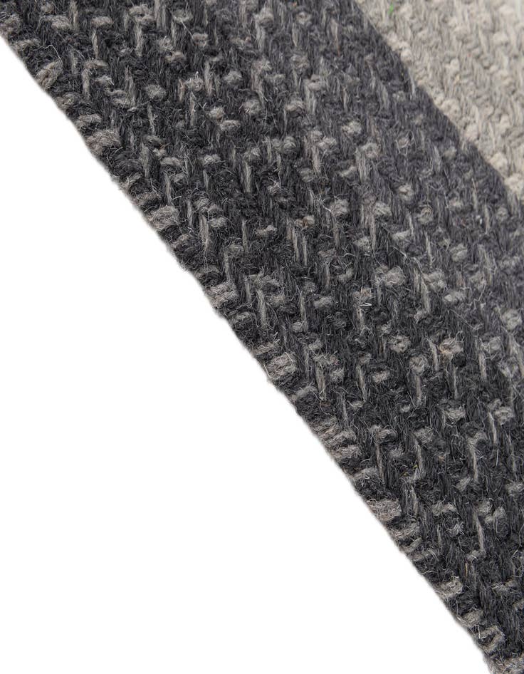 Detail image of  1' 11 x 2' 11  Hand Hand Braided Rainbow Wool Rug