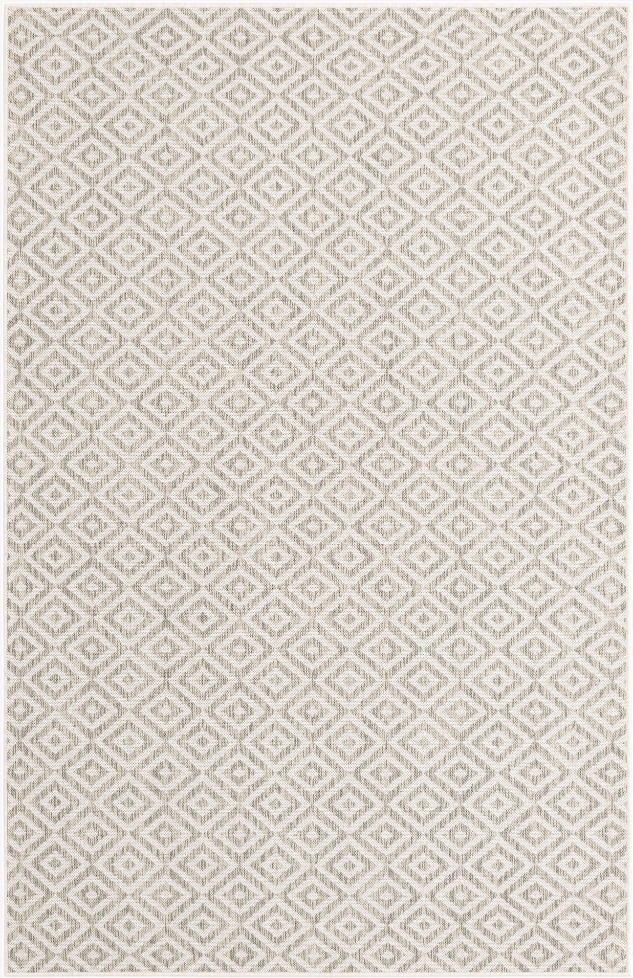  Custom Light Gray  Washable Jill Zarin Indoor / Outdoor Rug