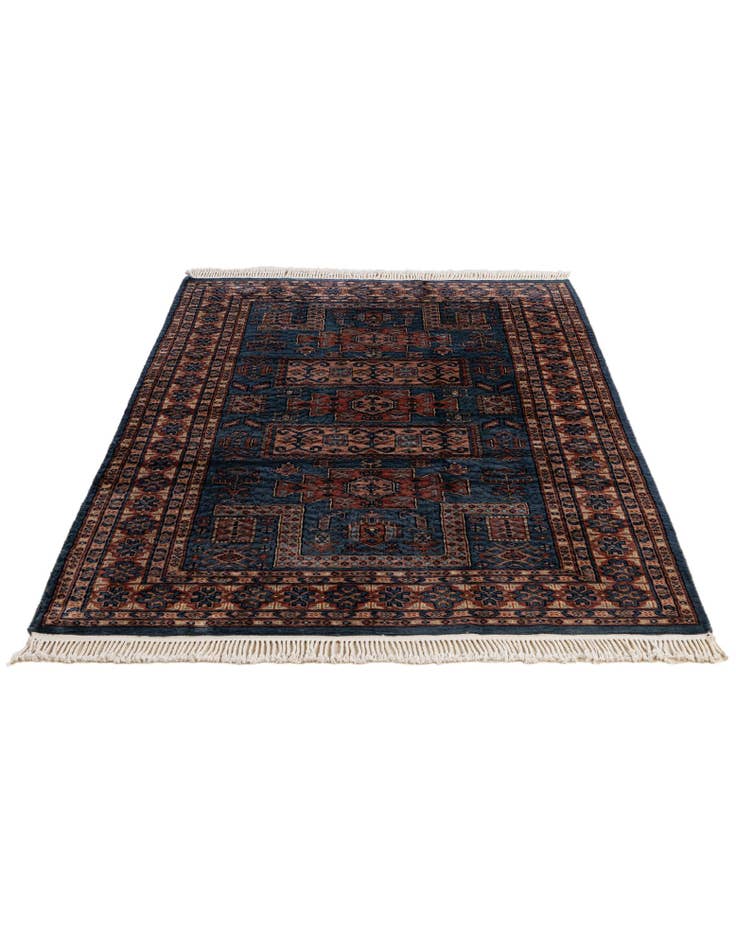 Detail image of  4' 1 x 6' 3  Hand Knotted Kazak Oriental Wool Rug