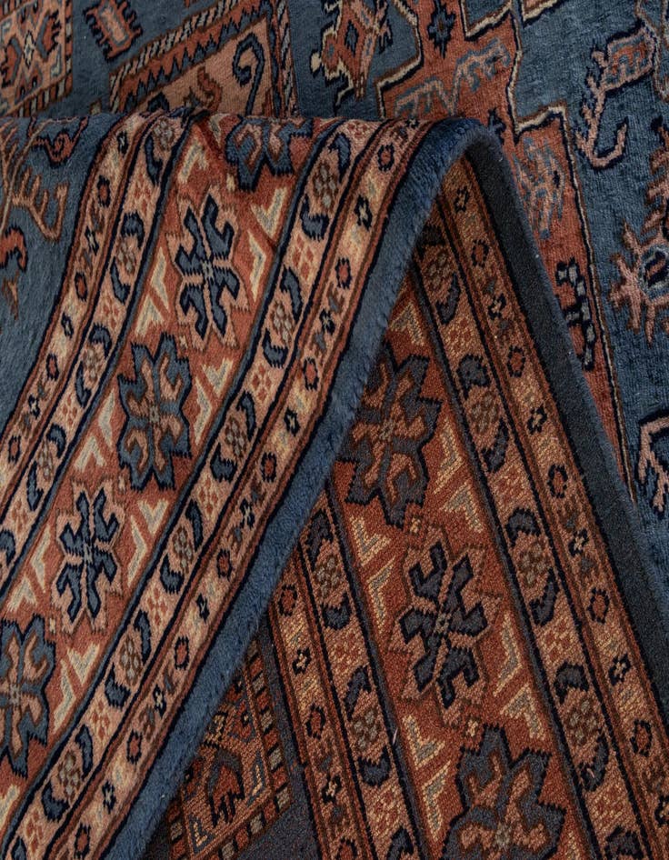 Detail image of  4' 1 x 6' 3  Hand Knotted Kazak Oriental Wool Rug