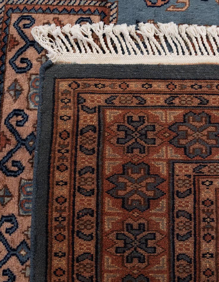Detail image of  4' 1 x 6' 3  Hand Knotted Kazak Oriental Wool Rug