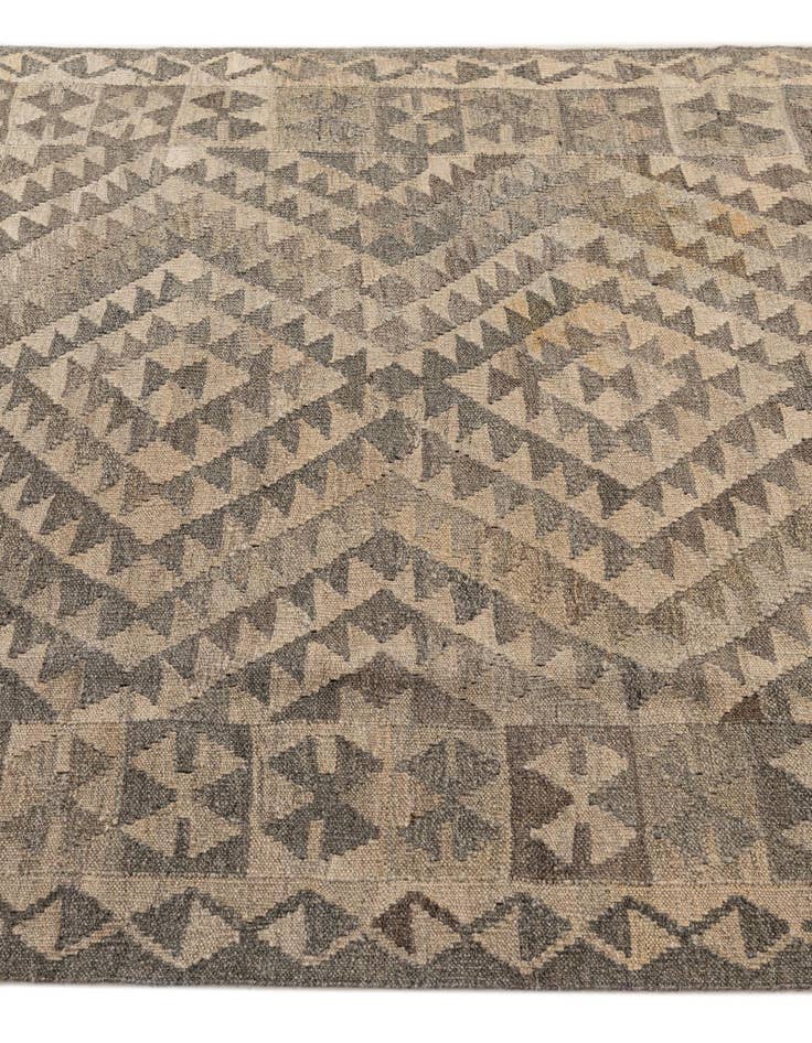 Detail image of  3' 11 x 6' 2  Hand Woven Kilim Maymana Wool Rug