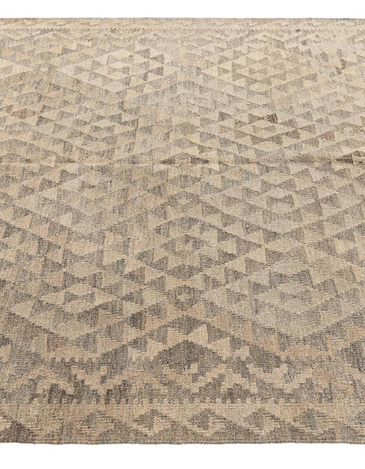 Detail image of  5' 5 x 6' 10  Hand Woven Kilim Maymana Wool Rug