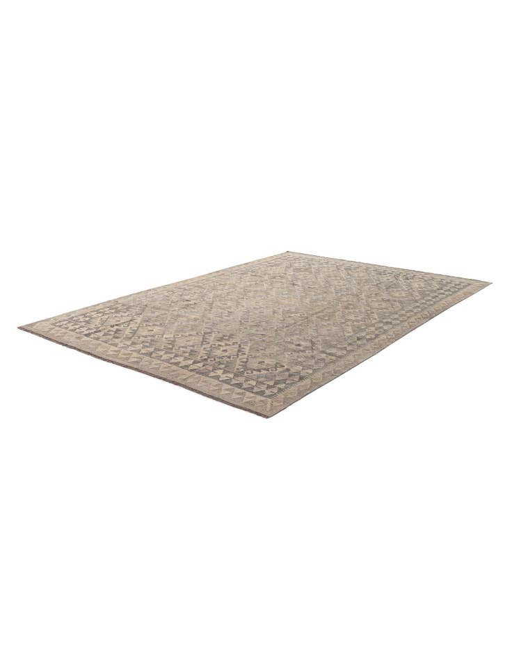 Detail image of  6' 5 x 9' 7  Hand Woven Kilim Maymana Wool Rug