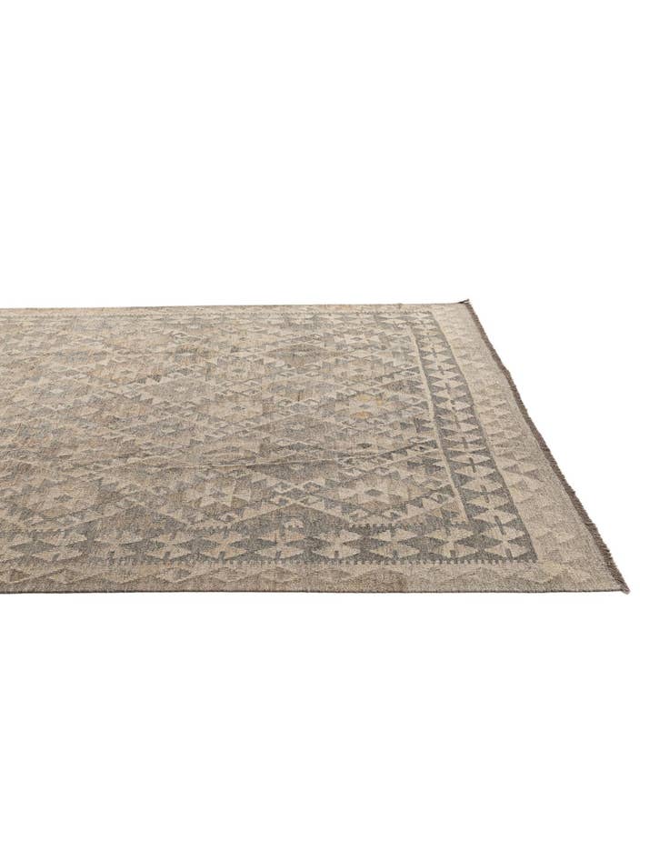 Detail image of  6' 5 x 9' 7  Hand Woven Kilim Maymana Wool Rug