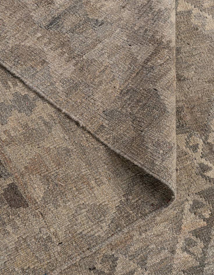 Detail image of  6' 8 x 9' 11  Hand Woven Kilim Maymana Wool Rug