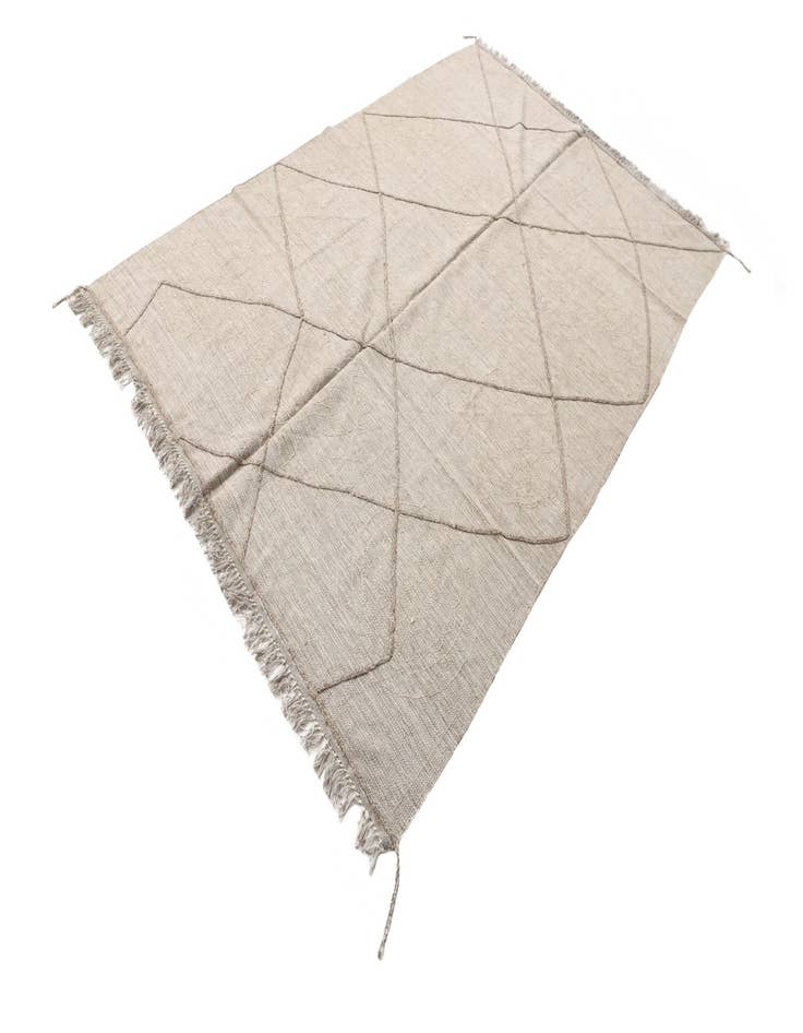 Detail image of  5' 2 x 8'  Hand Woven Kilim Modern Wool Rug