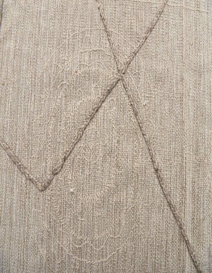 Detail image of  5' 2 x 8'  Hand Woven Kilim Modern Wool Rug