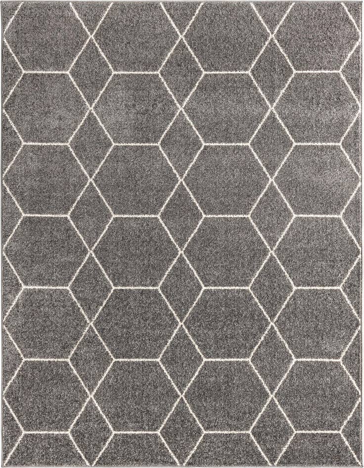 Detail image of  5' 3 x 8' Lattice Frieze Rug