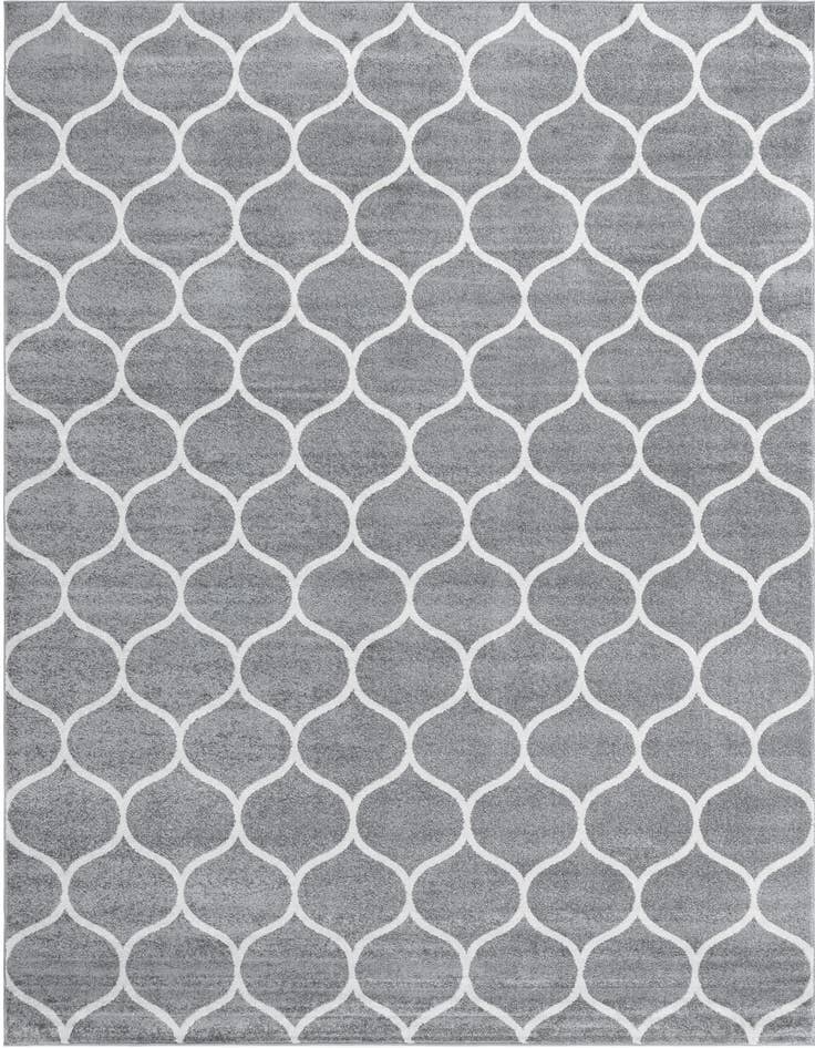 Detail image of  7' 10 x 11' Lattice Frieze Rug