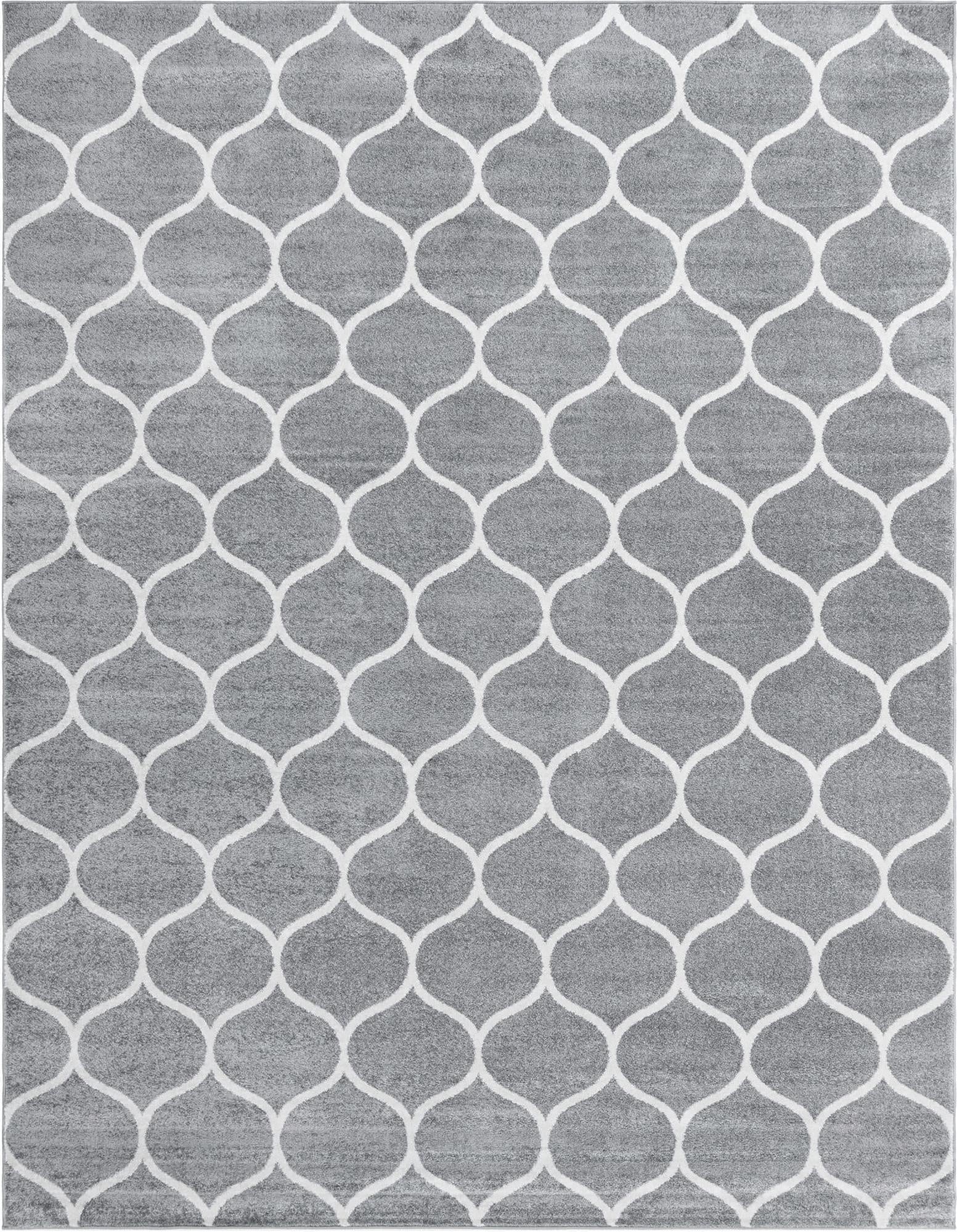Primary image  7' 10 x 10' Lattice Frieze Rug