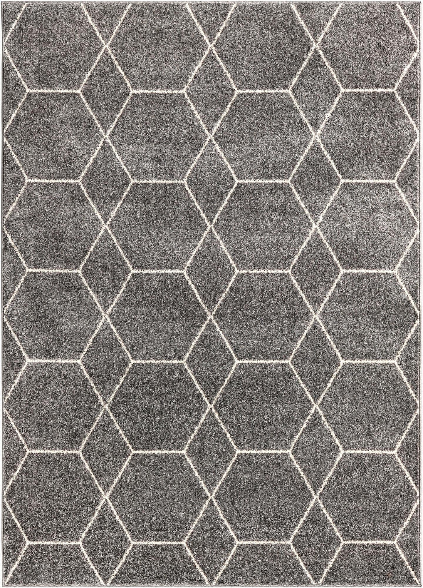 Primary image  7' 10 x 11' Lattice Frieze Rug