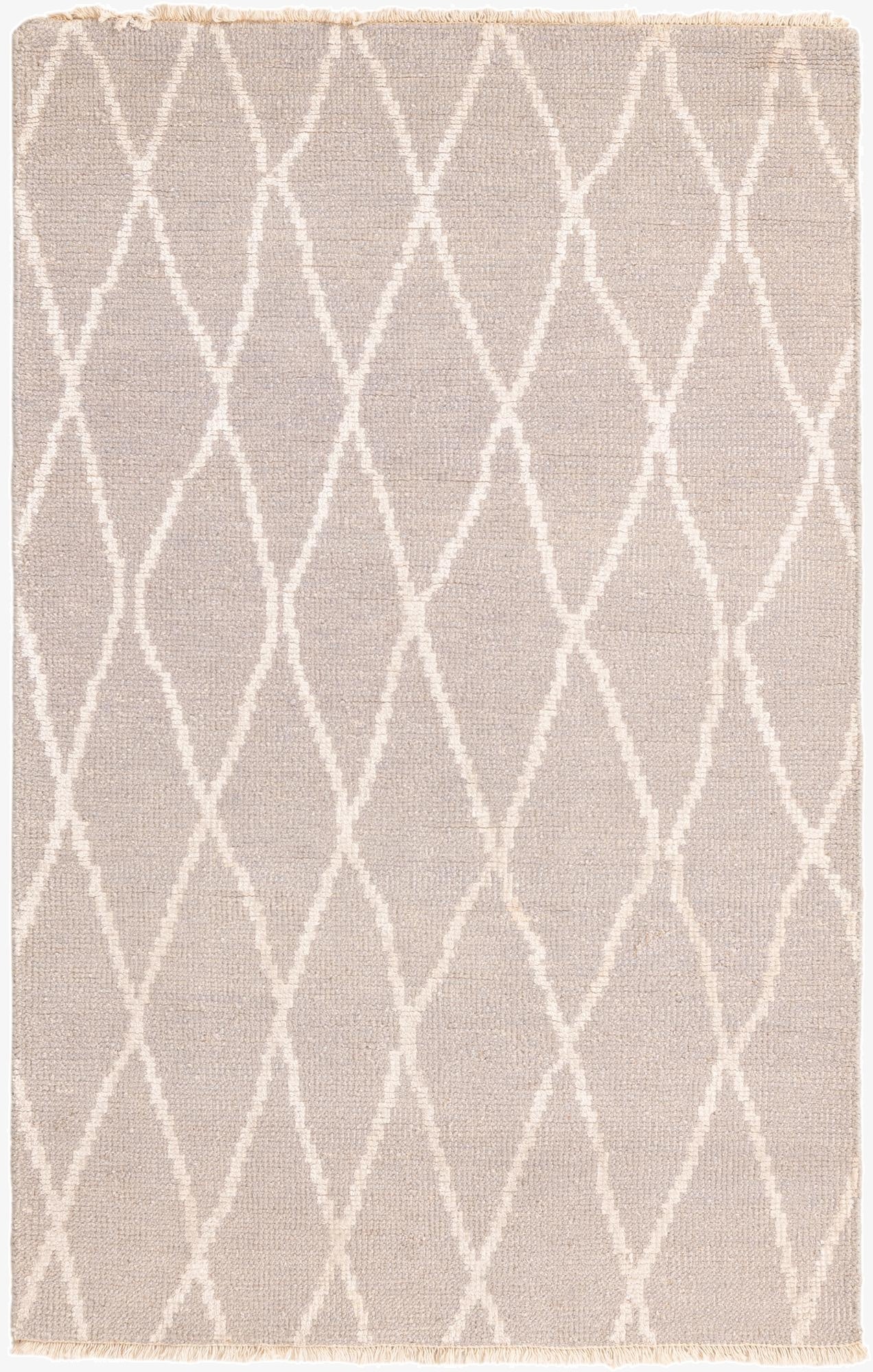  3' 8 x 5' 9  Hand Knotted Luna Rug