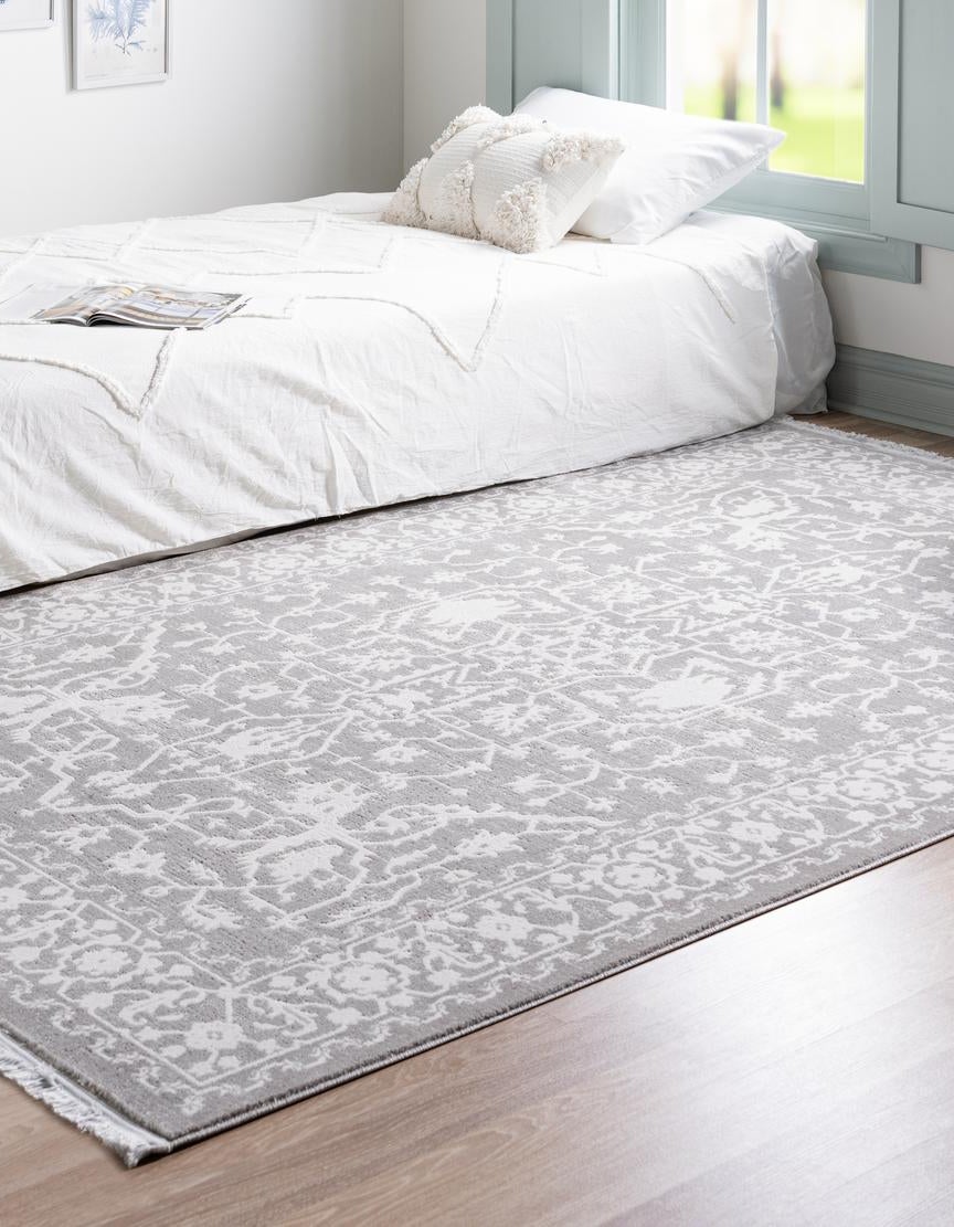 Light Gray 5' x 8' Modern Classical Rug | Rugs.com