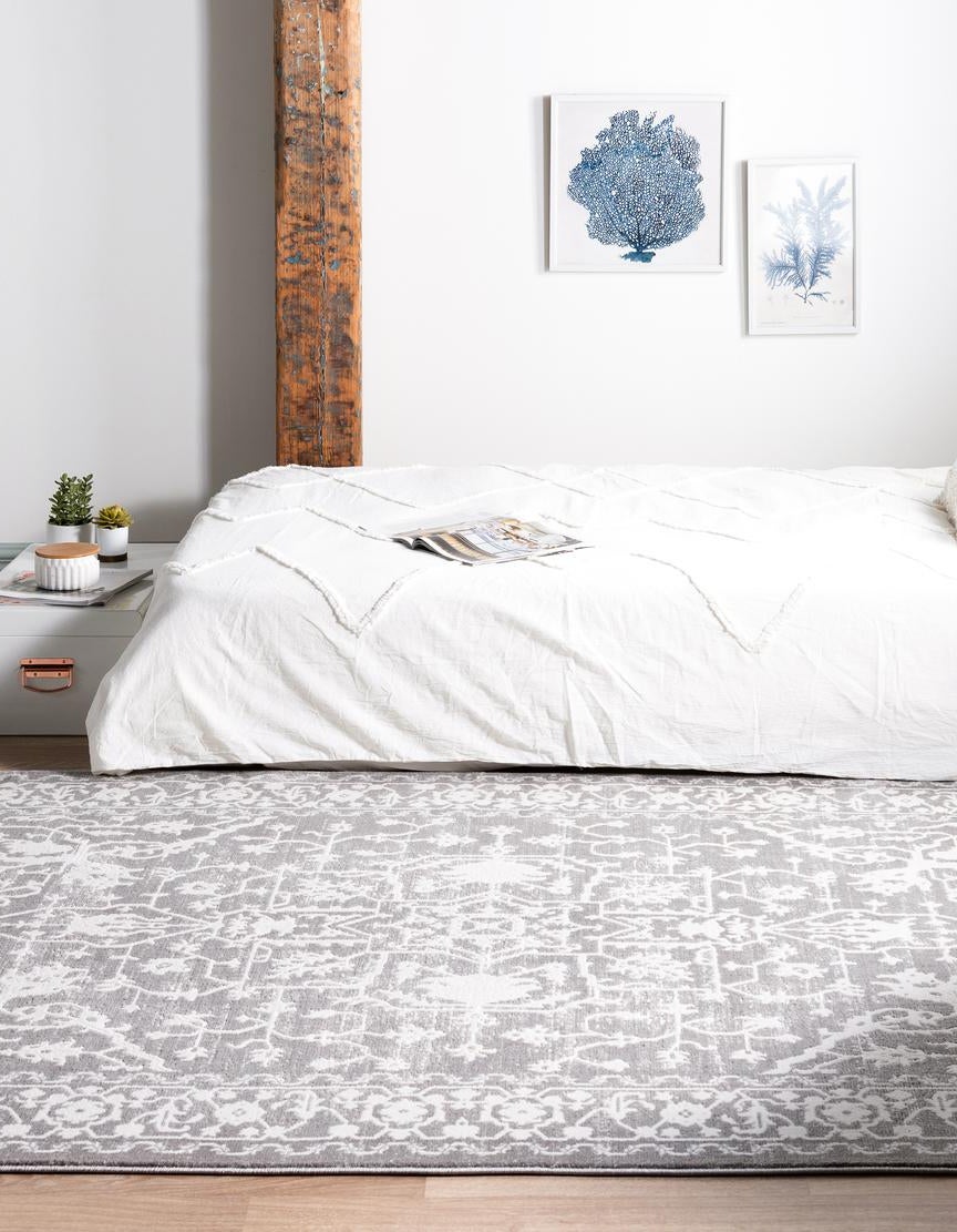 Light Gray 5' x 8' Modern Classical Rug | Rugs.com