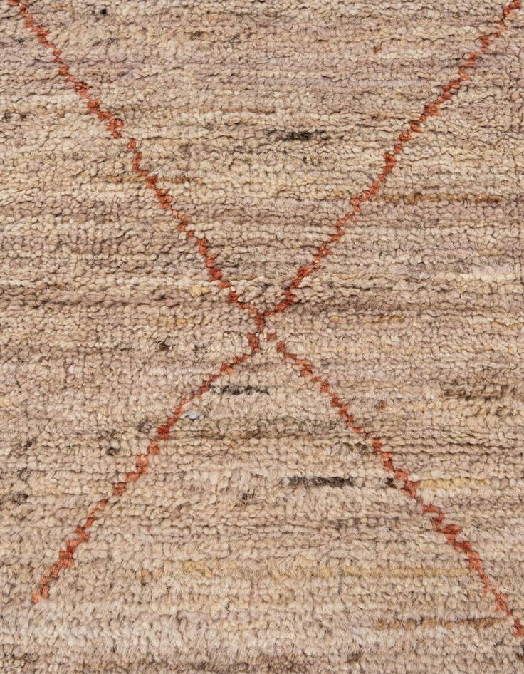 Detail image of  5' 4 x 7' 6  Hand Knotted Moroccan Wool Rug