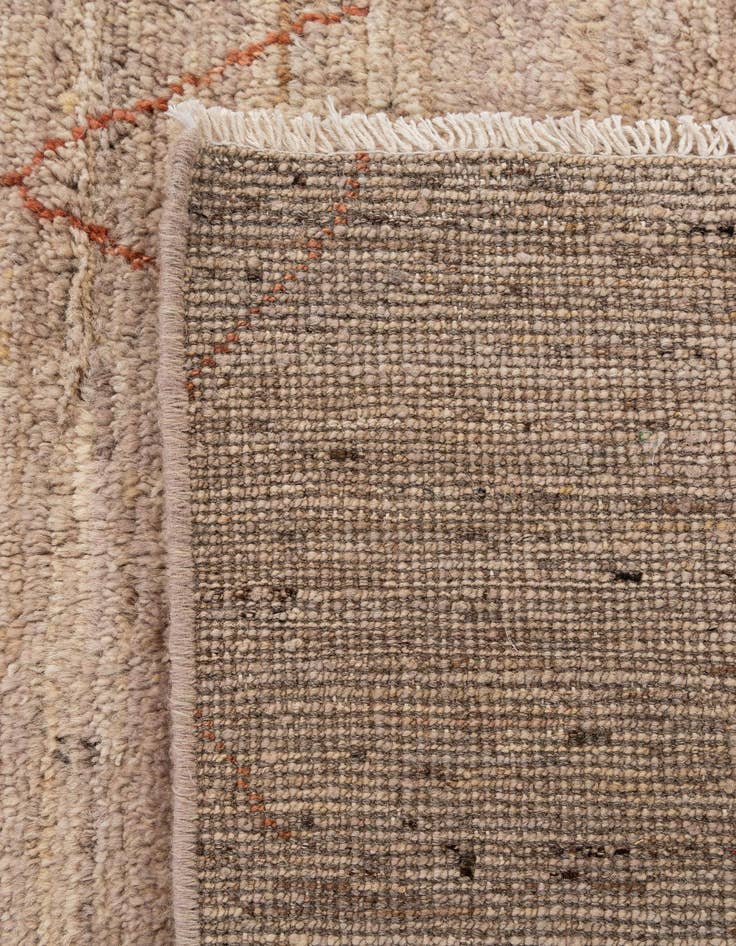 Detail image of  5' 4 x 7' 6  Hand Knotted Moroccan Wool Rug