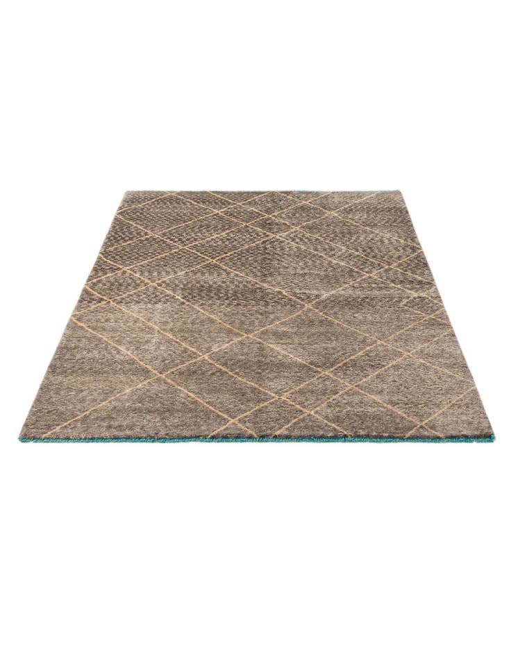 Detail image of  5' 8 x 8' 2  Hand Knotted Moroccan Wool Rug