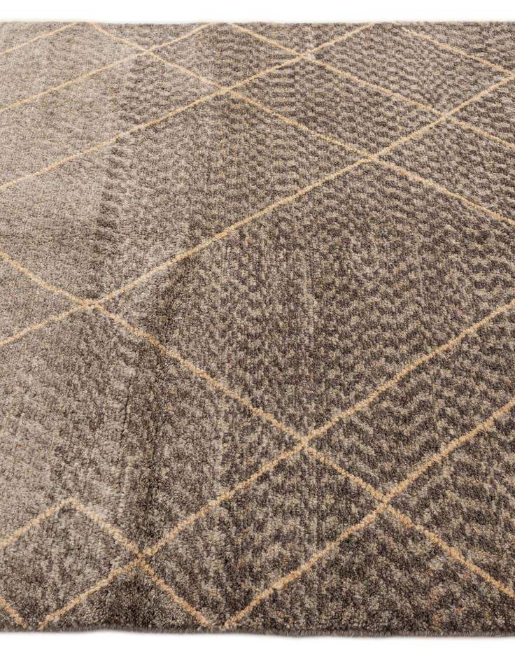 Detail image of  5' 8 x 8' 2  Hand Knotted Moroccan Wool Rug