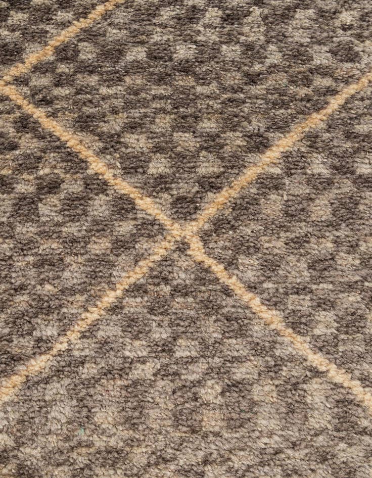 Detail image of  5' 8 x 8' 2  Hand Knotted Moroccan Wool Rug