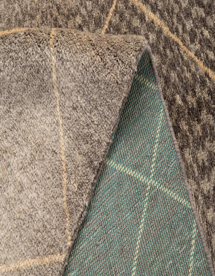 Detail image of  5' 8 x 8' 2  Hand Knotted Moroccan Wool Rug