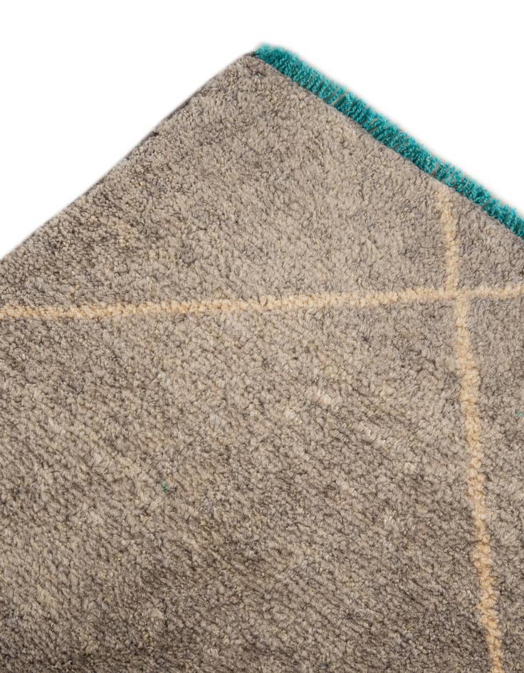 Detail image of  5' 8 x 8' 2  Hand Knotted Moroccan Wool Rug