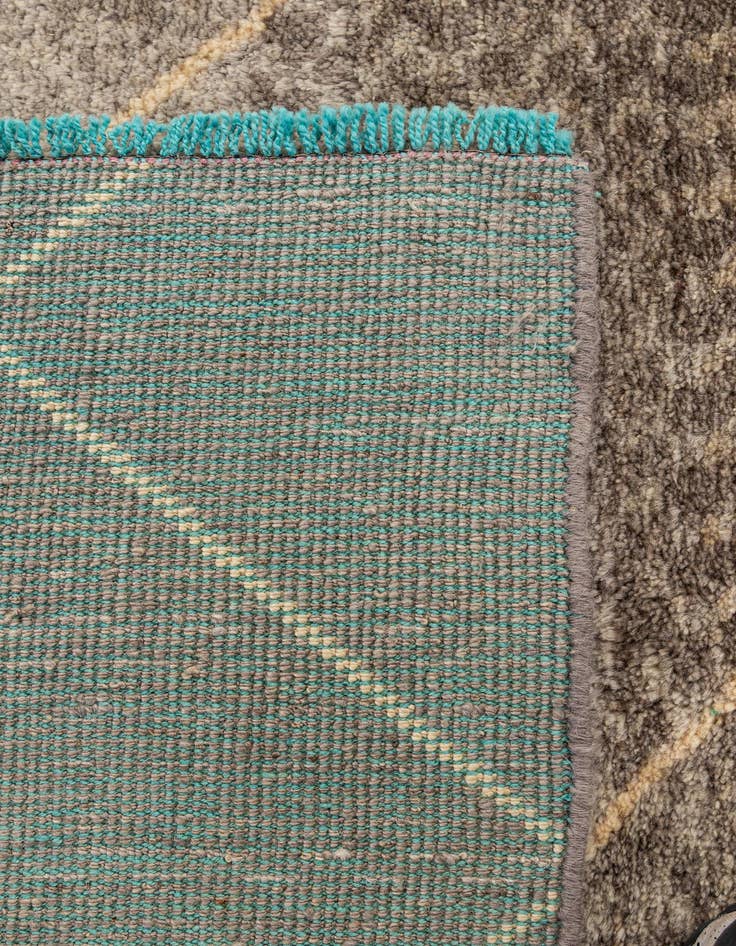 Detail image of  5' 8 x 8' 2  Hand Knotted Moroccan Wool Rug