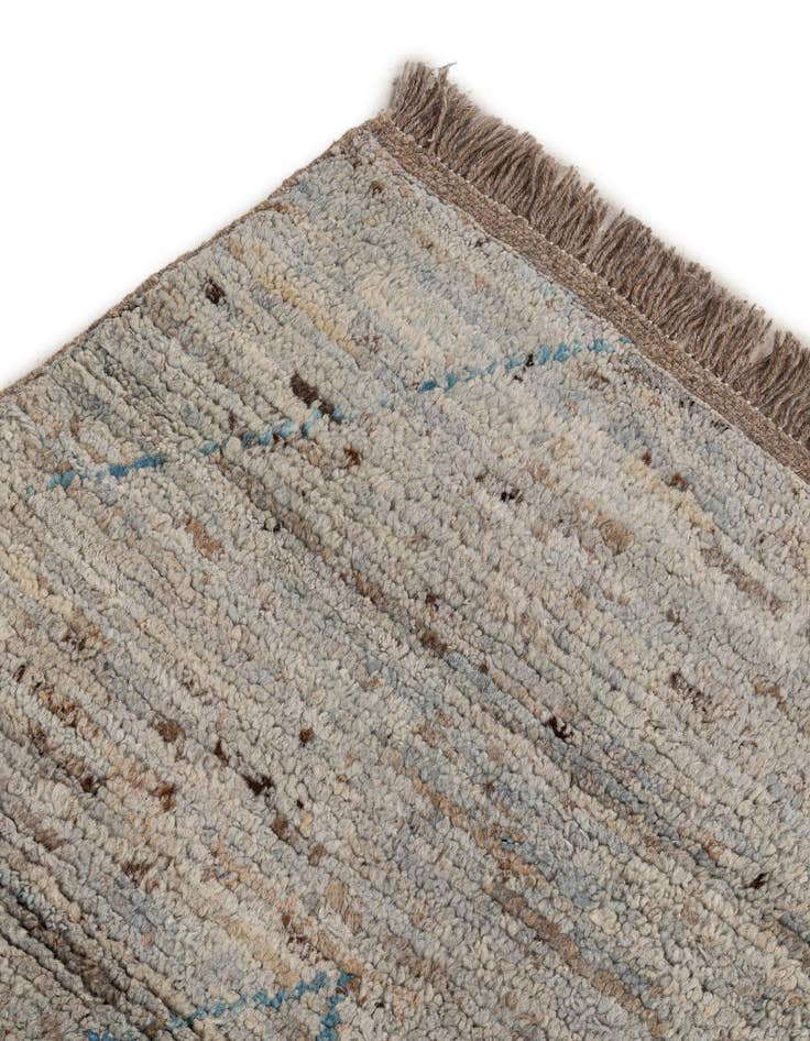 Detail image of  6' 7 x 8' 8  Hand Knotted Moroccan Wool Rug