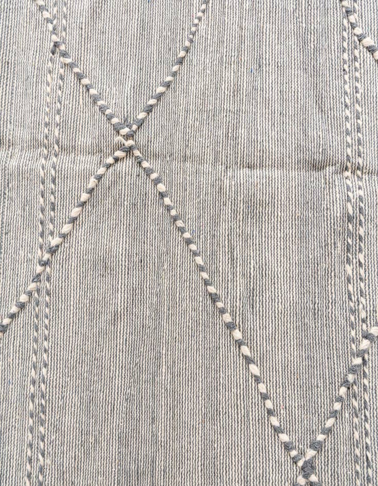 Detail image of  6' 4 x 10'  Hand Knotted Moroccan Wool Rug