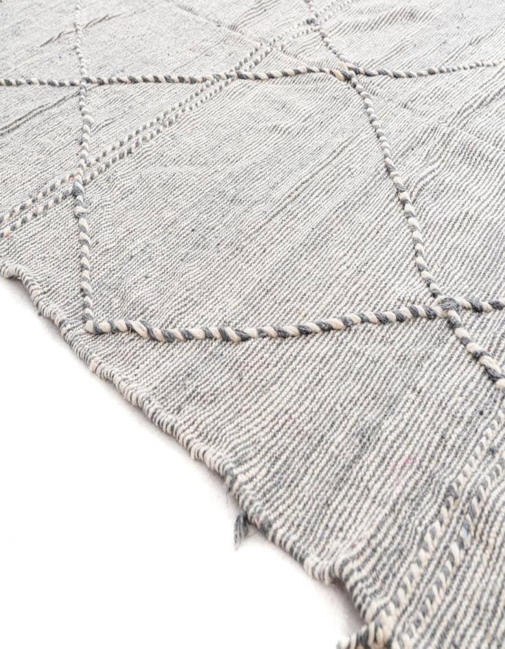 Detail image of  6' 4 x 10'  Hand Knotted Moroccan Wool Rug