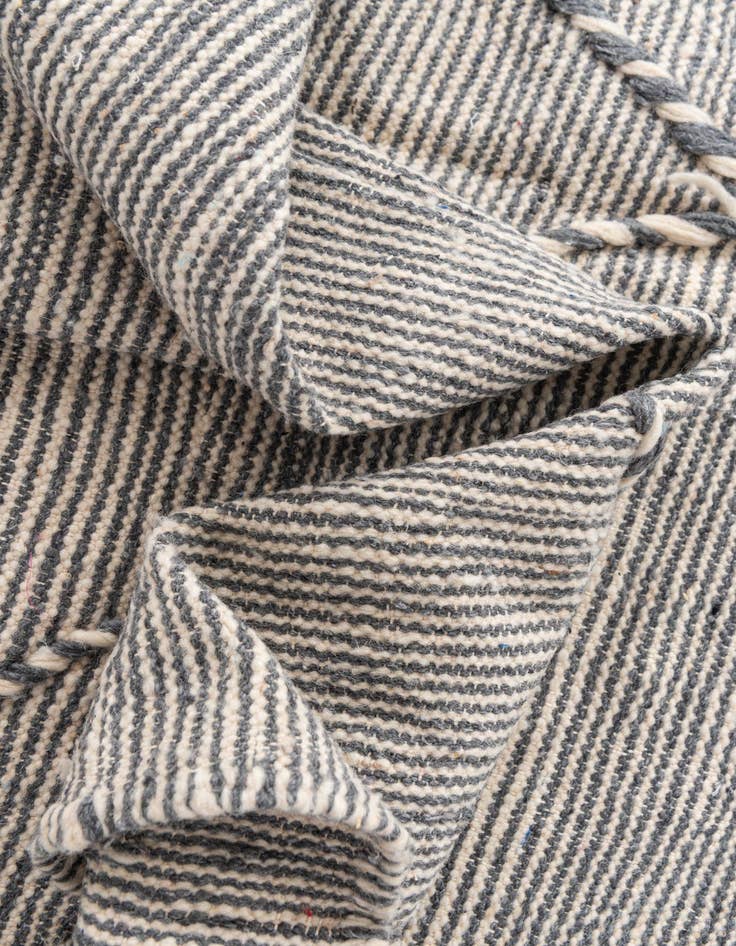 Detail image of  6' 4 x 10'  Hand Knotted Moroccan Wool Rug