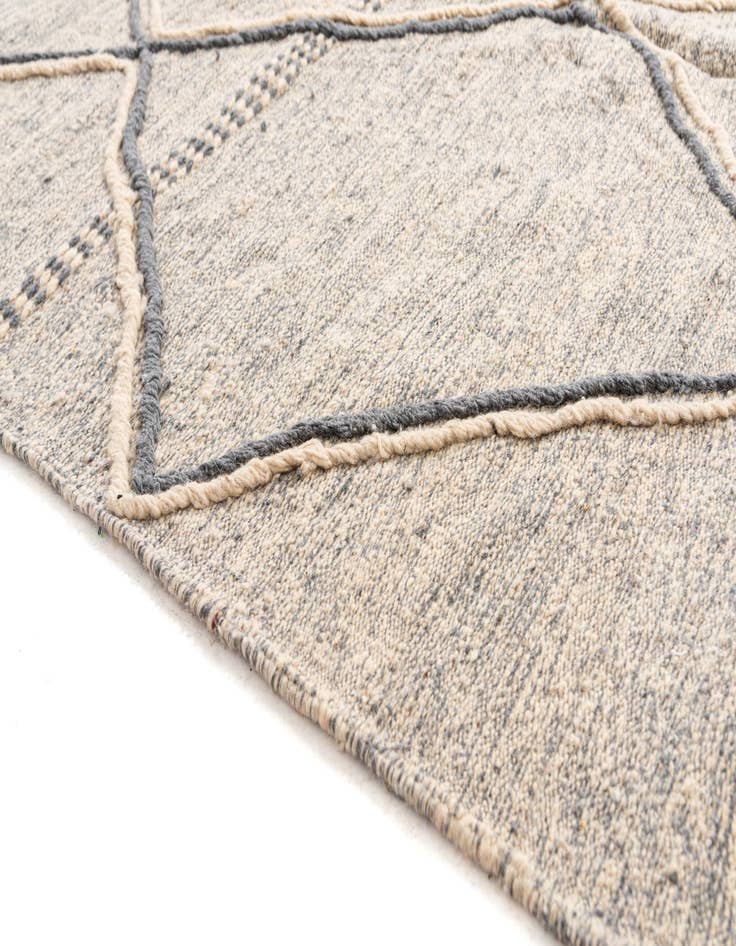 Detail image of  6' 7 x 10' 2  Hand Knotted Moroccan Wool Rug