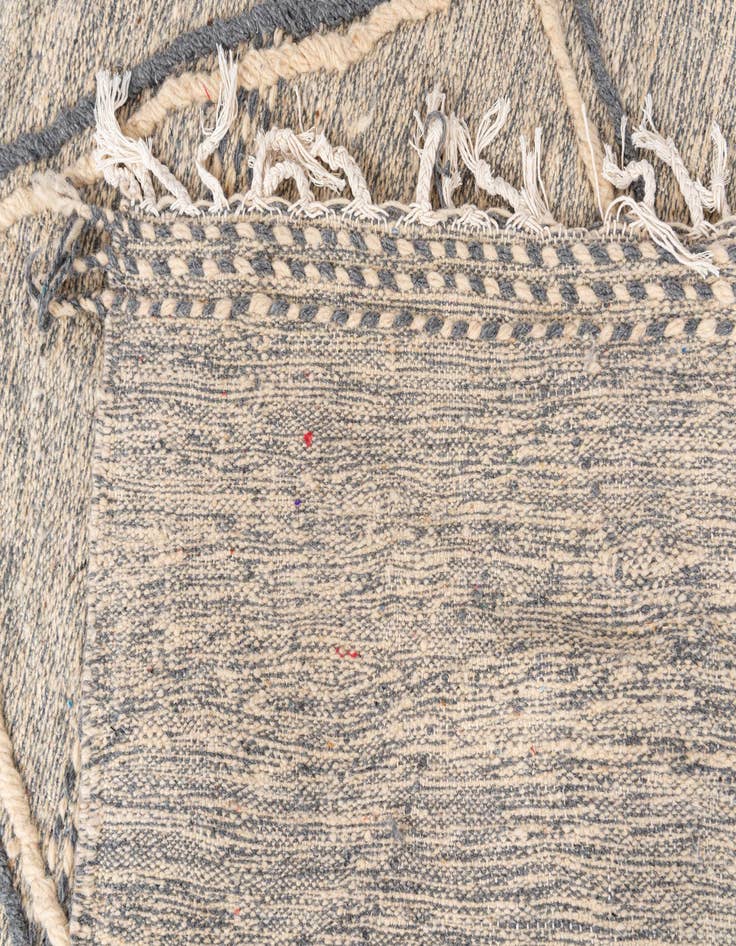 Detail image of  6' 7 x 10' 2  Hand Knotted Moroccan Wool Rug