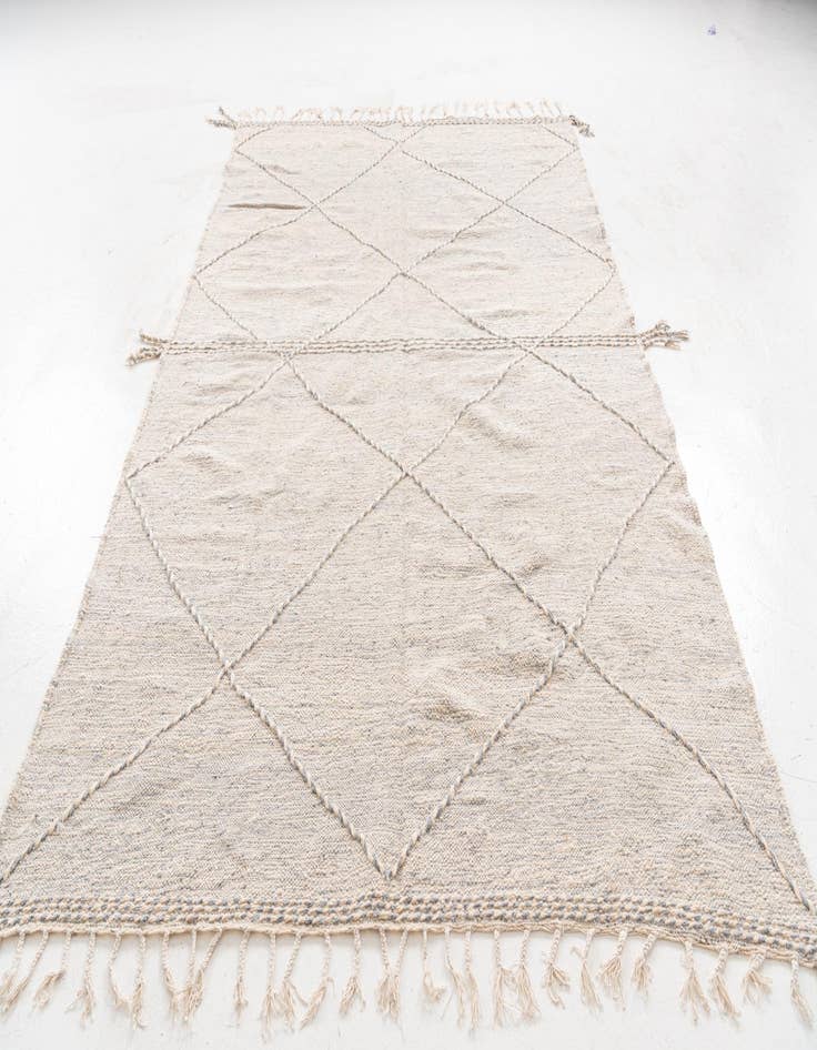 Detail image of  6' 5 x 9' 9  Hand Knotted Moroccan Wool Rug