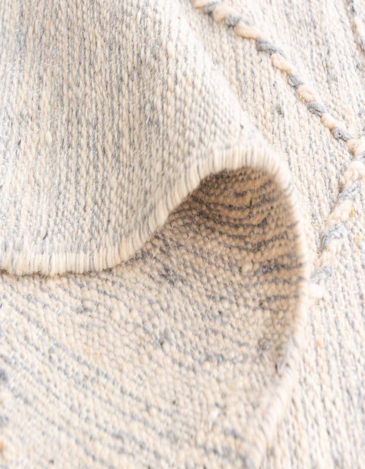 Detail image of  6' 5 x 9' 9  Hand Knotted Moroccan Wool Rug