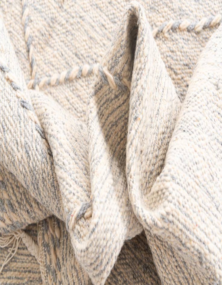 Detail image of  6' 5 x 9' 9  Hand Knotted Moroccan Wool Rug