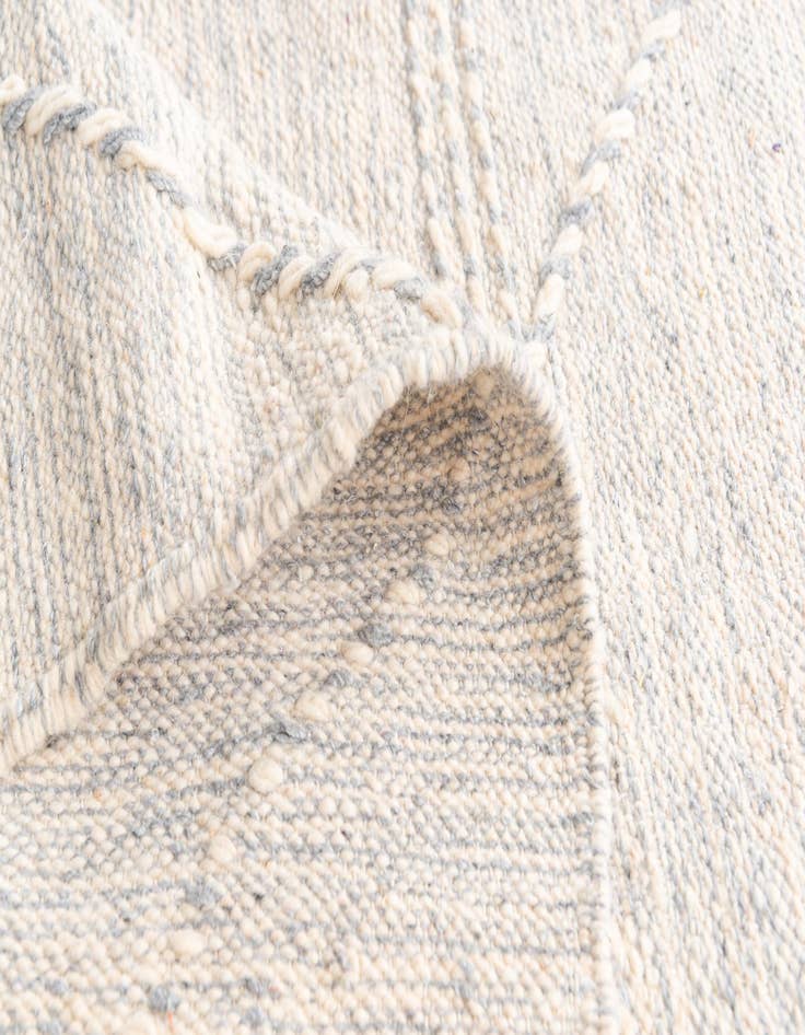 Detail image of  6' 8 x 9' 10  Hand Knotted Moroccan Wool Rug
