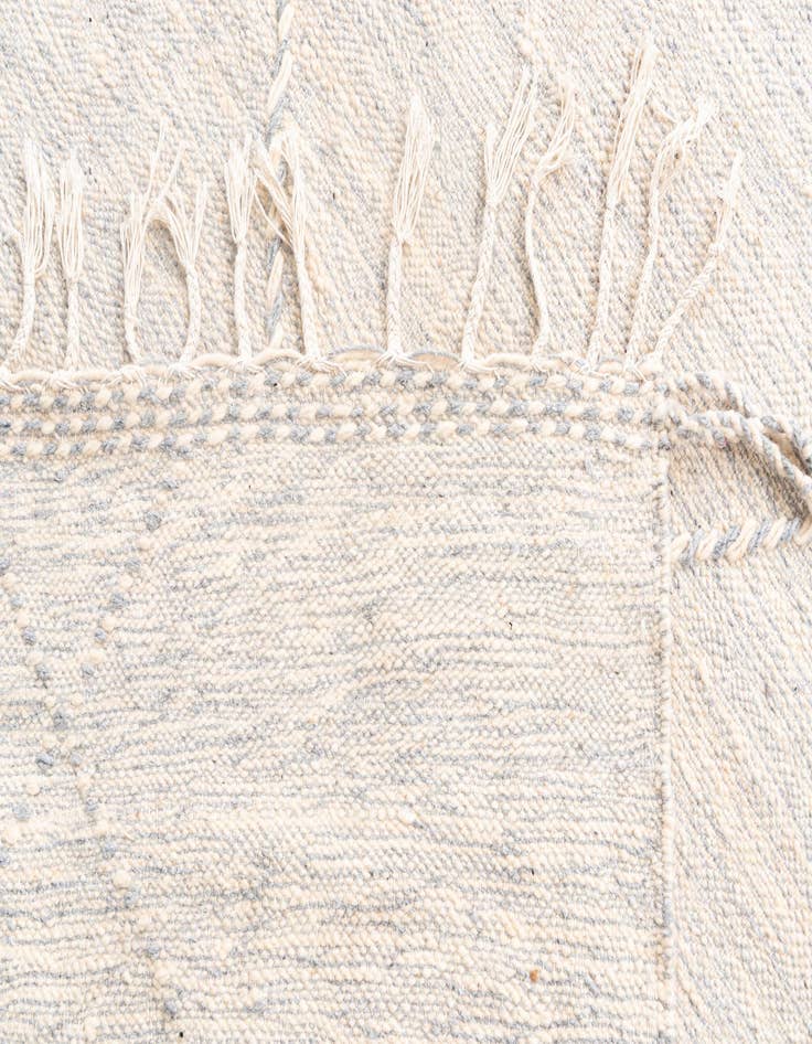 Detail image of  6' 8 x 9' 10  Hand Knotted Moroccan Wool Rug