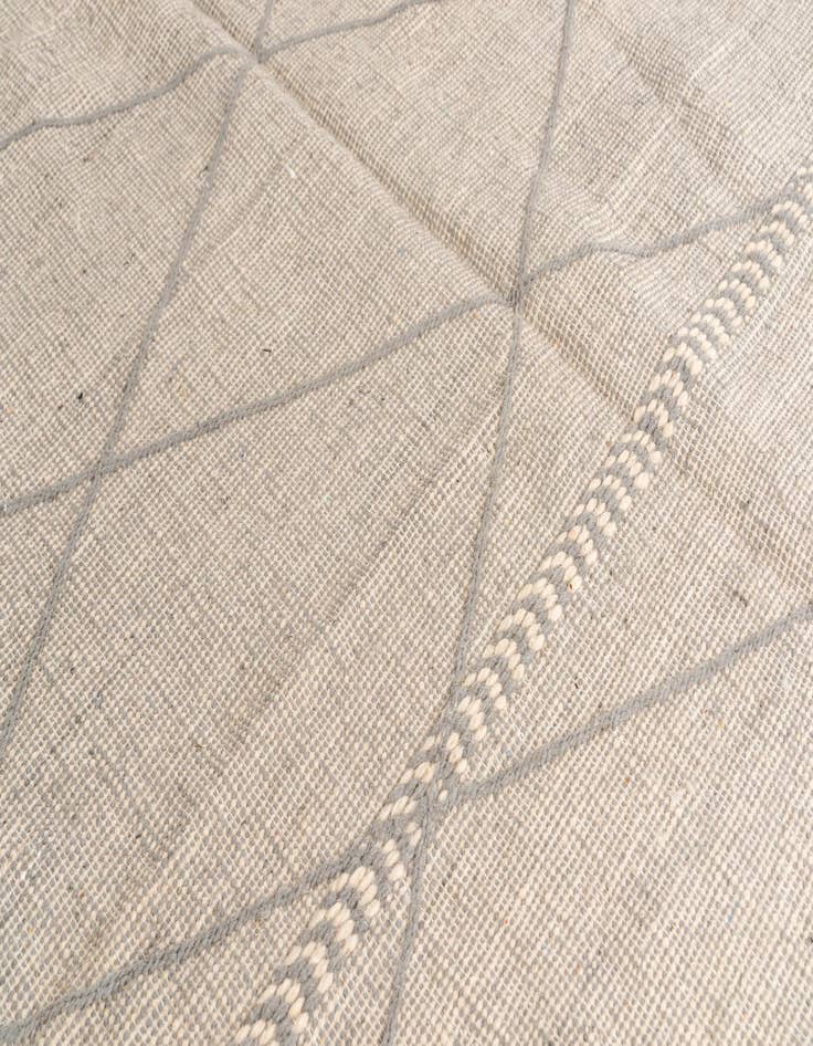 Detail image of  6' 9 x 10'  Hand Knotted Moroccan Wool Rug