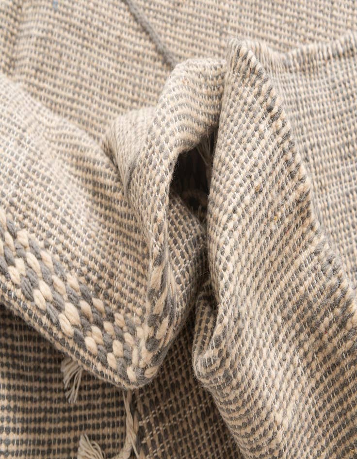 Detail image of  6' 9 x 10'  Hand Knotted Moroccan Wool Rug